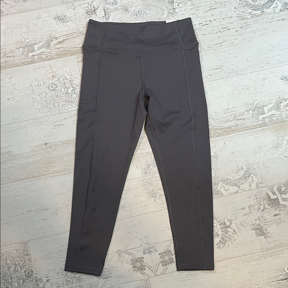 Victoria's Secret Studio Grey 7/8 Length High Rise Leggings Size 12
